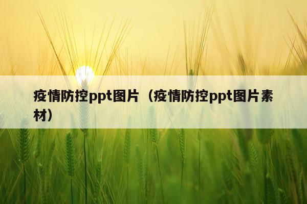 疫情防控ppt图片（疫情防控ppt图片素材）