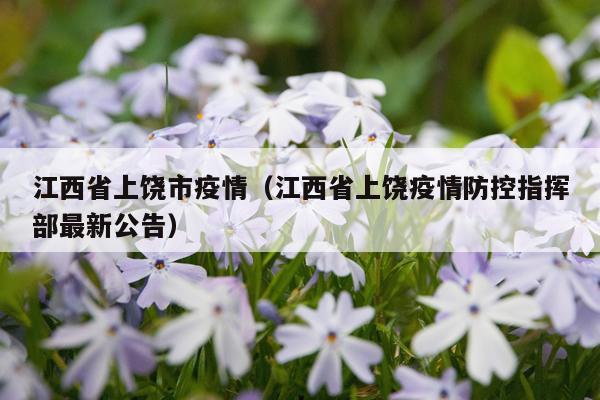 江西省上饶市疫情（江西省上饶疫情防控指挥部最新公告）