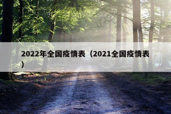 2022年全国疫情表（2021全国疫情表）