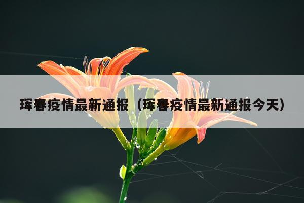 珲春疫情最新通报（珲春疫情最新通报今天）