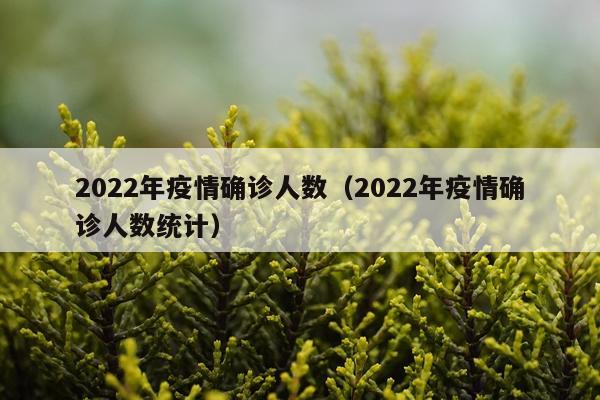 2022年疫情确诊人数（2022年疫情确诊人数统计）