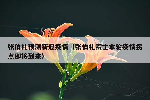 张伯礼预测新冠疫情（张伯礼院士本轮疫情拐点即将到来）