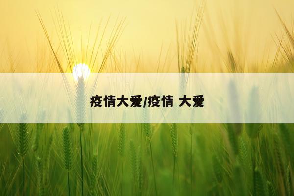 疫情大爱/疫情 大爱