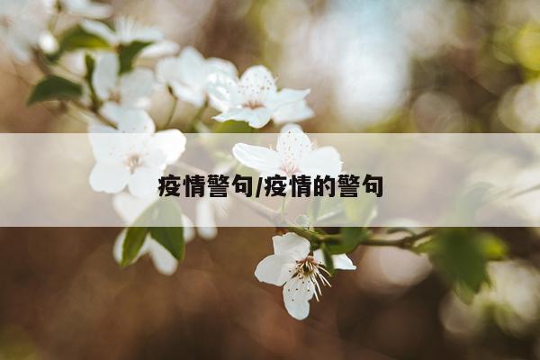 疫情警句/疫情的警句