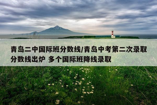 青岛二中国际班分数线/青岛中考第二次录取分数线出炉 多个国际班降线录取