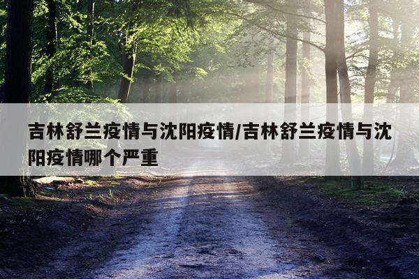 吉林舒兰疫情与沈阳疫情/吉林舒兰疫情与沈阳疫情哪个严重