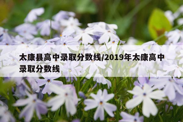 太康县高中录取分数线/2019年太康高中录取分数线