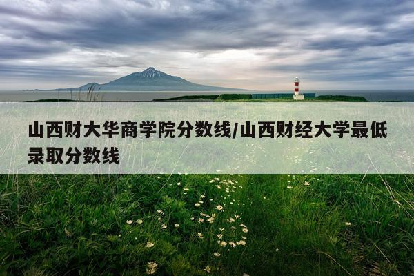 山西财大华商学院分数线/山西财经大学最低录取分数线