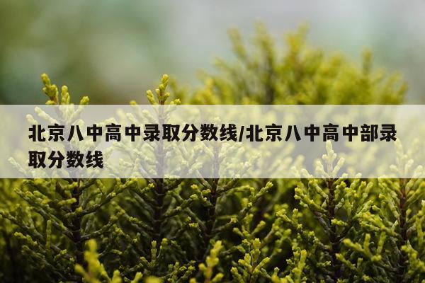 北京八中高中录取分数线/北京八中高中部录取分数线