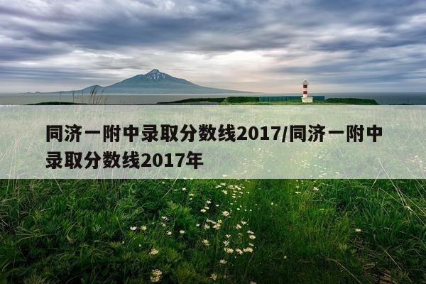 同济一附中录取分数线2017/同济一附中录取分数线2017年