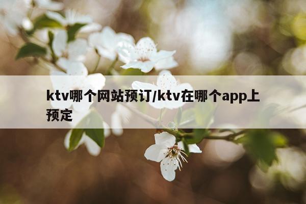 ktv哪个网站预订/ktv在哪个app上预定