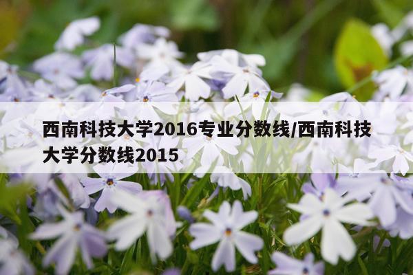 西南科技大学2016专业分数线/西南科技大学分数线2015