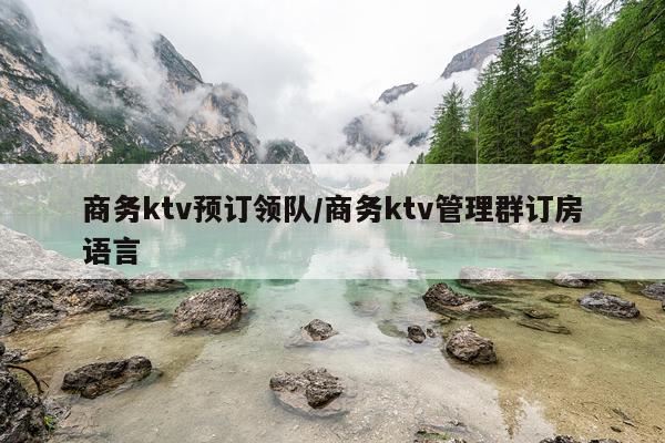 商务ktv预订领队/商务ktv管理群订房语言