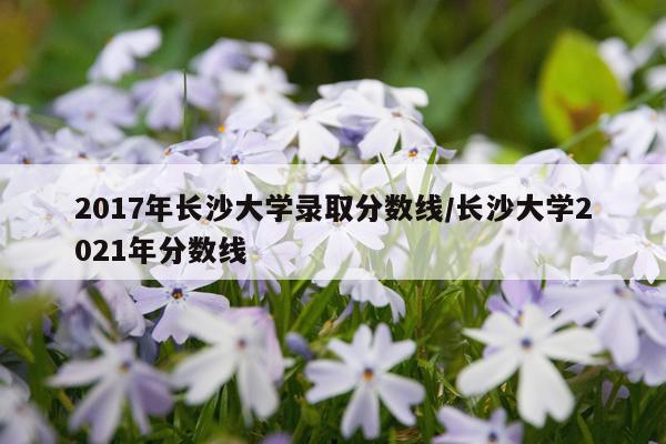 2017年长沙大学录取分数线/长沙大学2021年分数线