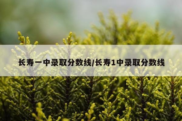 长寿一中录取分数线/长寿1中录取分数线