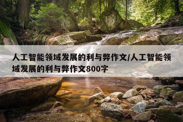 人工智能领域发展的利与弊作文/人工智能领域发展的利与弊作文800字