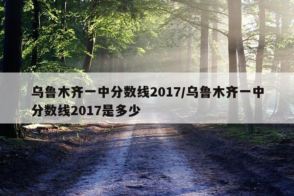 乌鲁木齐一中分数线2017/乌鲁木齐一中分数线2017是多少