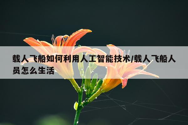 载人飞船如何利用人工智能技术/载人飞船人员怎么生活