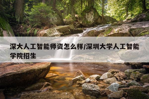 深大人工智能师资怎么样/深圳大学人工智能学院招生