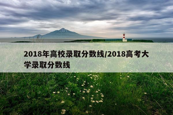 2018年高校录取分数线/2018高考大学录取分数线