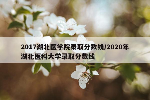 2017湖北医学院录取分数线/2020年湖北医科大学录取分数线