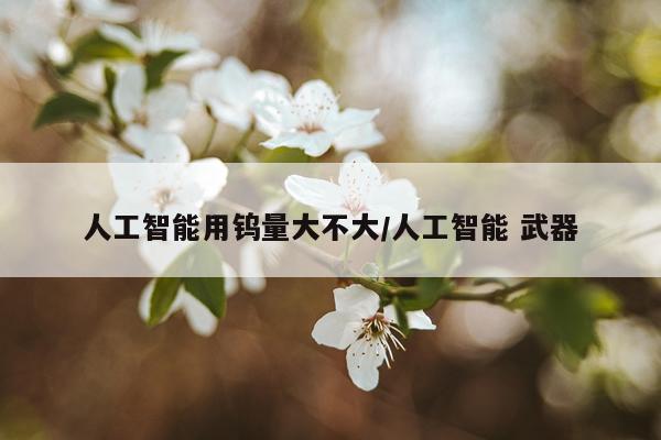 人工智能用钨量大不大/人工智能 武器
