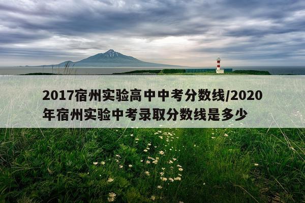 2017宿州实验高中中考分数线/2020年宿州实验中考录取分数线是多少