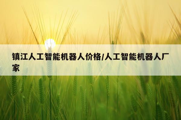 镇江人工智能机器人价格/人工智能机器人厂家