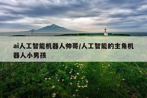 ai人工智能机器人帅哥/人工智能的主角机器人小男孩