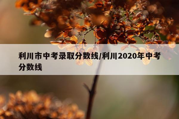 利川市中考录取分数线/利川2020年中考分数线