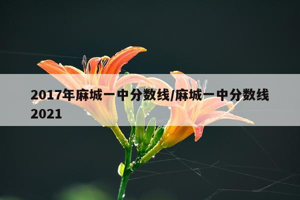 2017年麻城一中分数线/麻城一中分数线2021