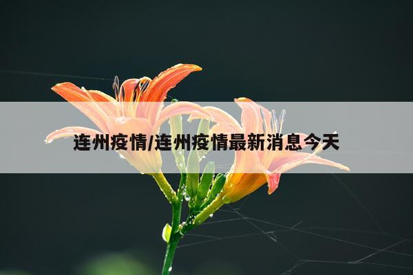 连州疫情/连州疫情最新消息今天
