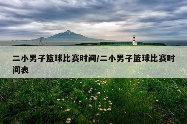 二小男子篮球比赛时间/二小男子篮球比赛时间表