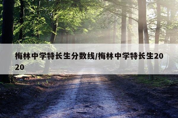 梅林中学特长生分数线/梅林中学特长生2020