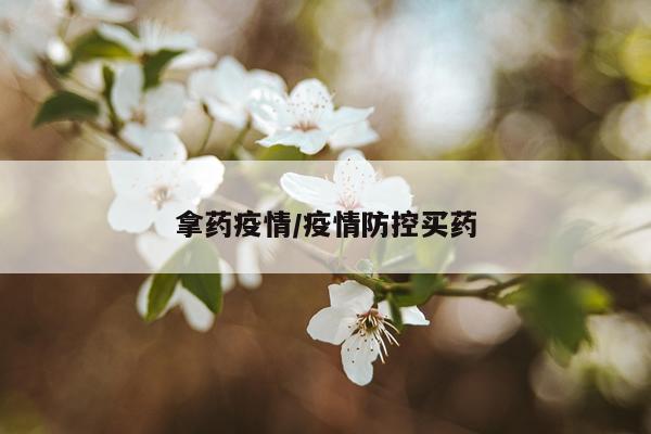 拿药疫情/疫情防控买药