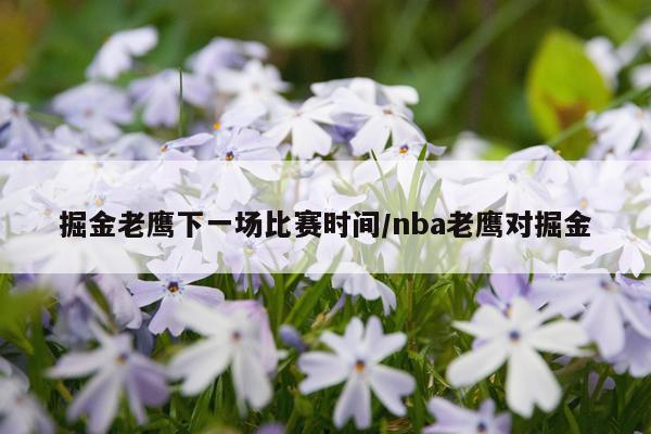 掘金老鹰下一场比赛时间/nba老鹰对掘金