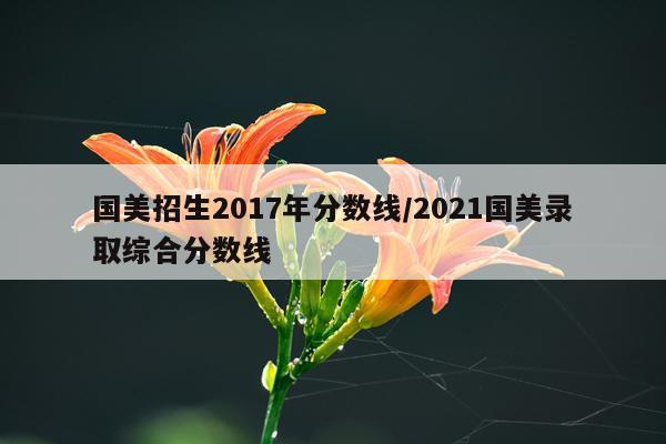 国美招生2017年分数线/2021国美录取综合分数线