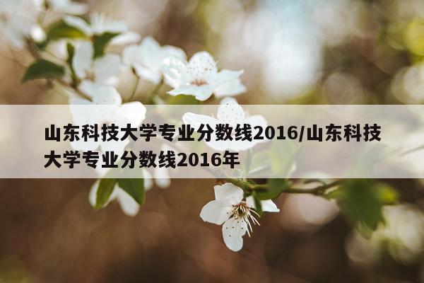 山东科技大学专业分数线2016/山东科技大学专业分数线2016年