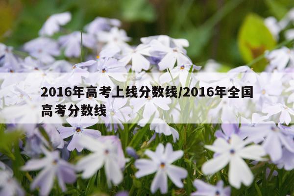 2016年高考上线分数线/2016年全国高考分数线