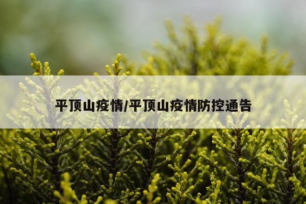 平顶山疫情/平顶山疫情防控通告