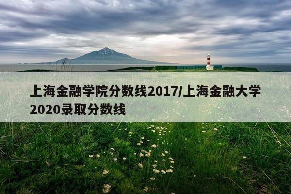 上海金融学院分数线2017/上海金融大学2020录取分数线