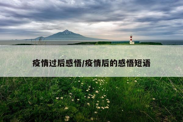 疫情过后感悟/疫情后的感悟短语