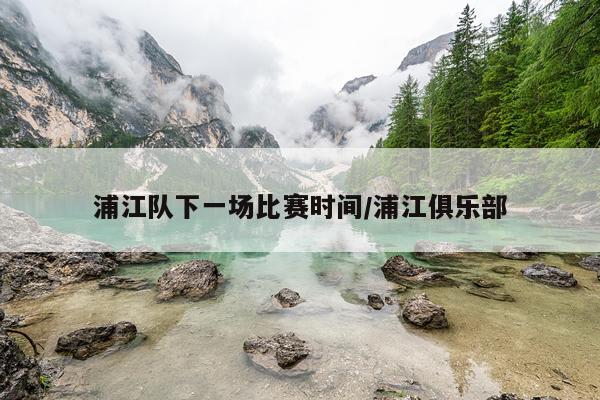 浦江队下一场比赛时间/浦江俱乐部