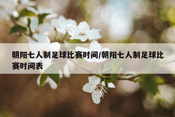 朝阳七人制足球比赛时间/朝阳七人制足球比赛时间表