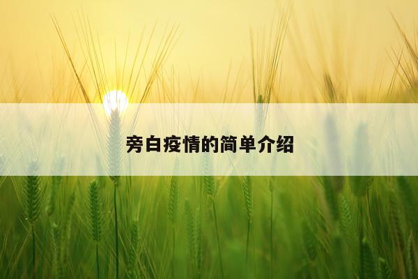 旁白疫情的简单介绍