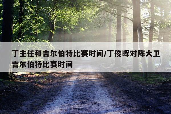 丁主任和吉尔伯特比赛时间/丁俊晖对阵大卫吉尔伯特比赛时间