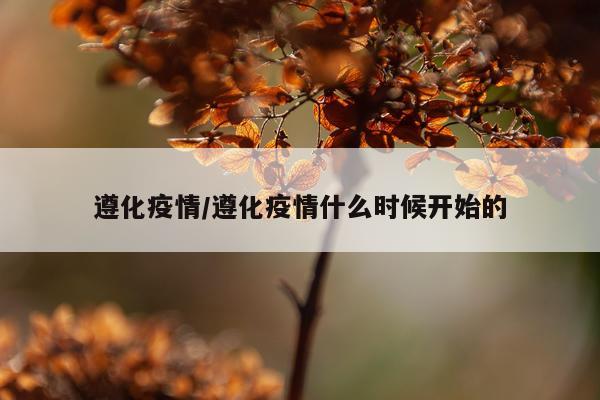 遵化疫情/遵化疫情什么时候开始的