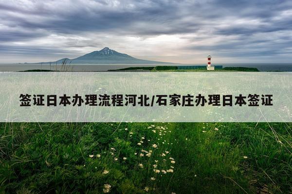 签证日本办理流程河北/石家庄办理日本签证