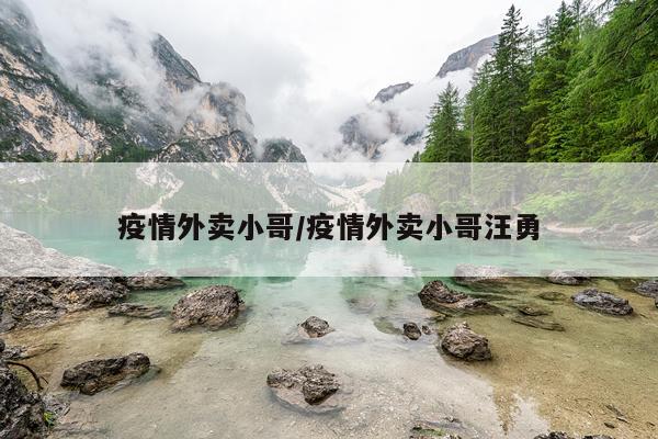 疫情外卖小哥/疫情外卖小哥汪勇
