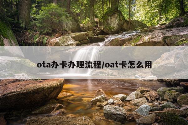 ota办卡办理流程/oat卡怎么用
